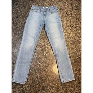 Levis 711 Skinny Jeans Womens 26 Light Wash Mid Rise Denim Stretch 18881-0164